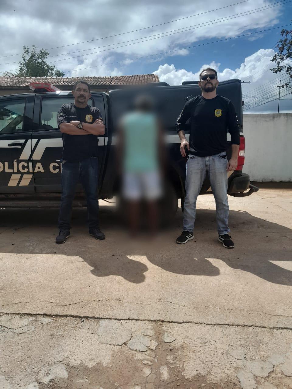 EM CALÇOENE, POLÍCIA CIVIL PRENDE INDIVÍDUO CONDENADO JUDICIALMENTE PELA PRÁTICA DO CRIME DE ESTUPRO DE VULNERÁVEL